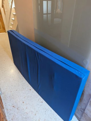 Colchoneta para Cama Articulada Azul 90x190x15cm
