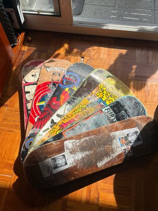 Lote de 7 tablas de skate