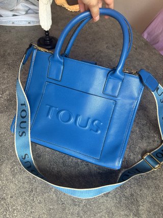 Bolso Shopper Mediano TOUS Azul