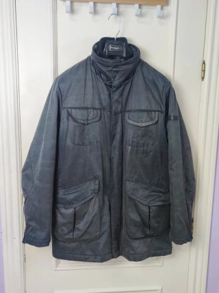 Parka Florentino Encerada Gris Talla 50