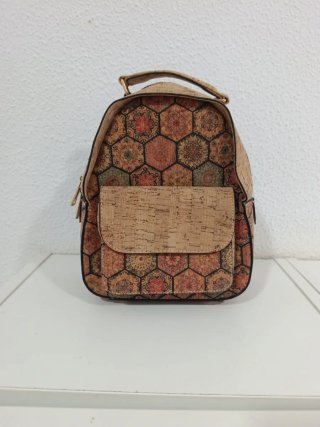 Mochila de Corcho Estampada