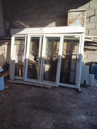 Ventana Corredera de Aluminio Blanco