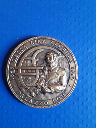 Medaglia commemorativa Dalla Lira all'Euro bronzo
