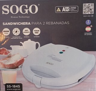 Sandwichera 2 rebanadas Sogo - Nuevo