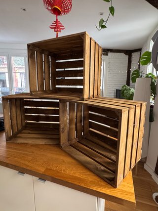 Set de 3 Cajas Vintage Madera