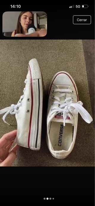 Zapatillas Converse Bajas Blancas Talla 36
