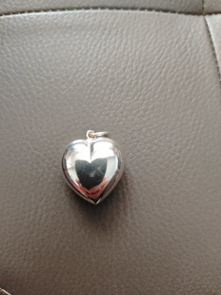 Colgante Corazón de Plata Grande