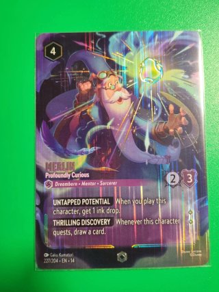 Lorcana Carta Enchanted Merlín Set 14