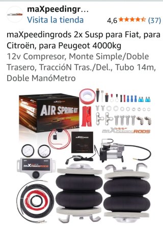 Suspensión Neumática maXpeedingrods para Camper