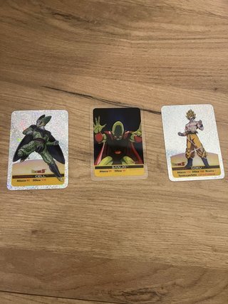 3 Lamincard Serie Platino Dragon Ball