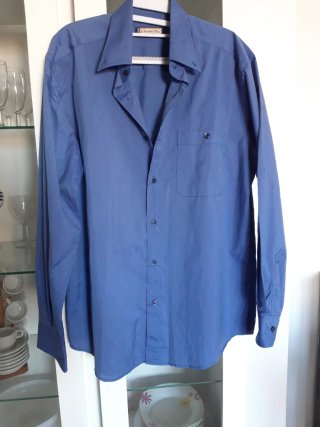 Camisa Emidio Tucci Azul Talla M