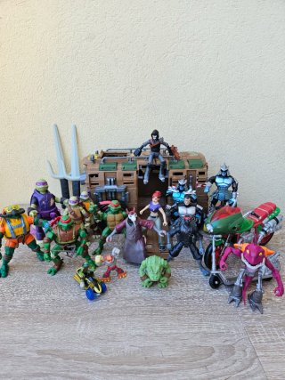 Conjunto de Figuras TMNT (Tartarugas Ninja)
