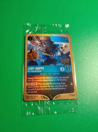 Carta Promo Lorcana Judy Hopps (Prerelease) Set 14