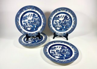 Platos llanos Churchill Blue Willow