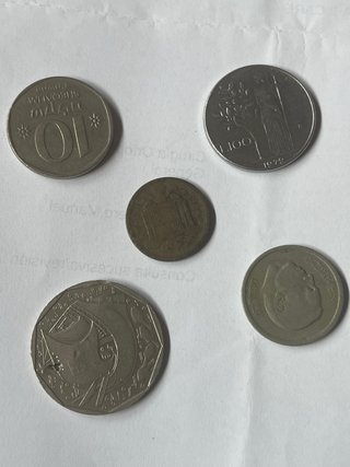 Lote de 5 monedas internacionales