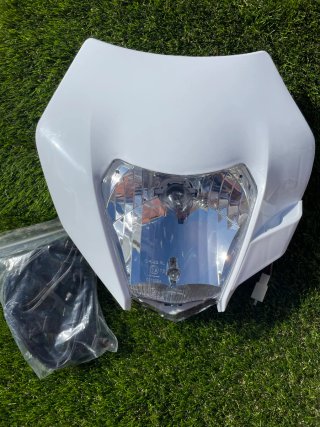 Careta Blanca Tipo KTM