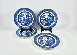 Platos de postre Churchill Blue Willow