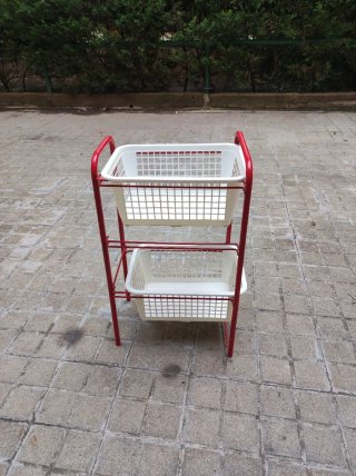 Carrito de cocina con dos cestas