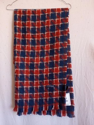 Bufanda de Cuadros Roja y Azul