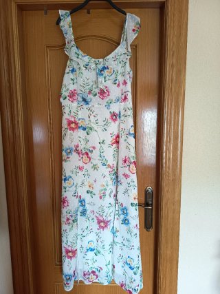 Vestido largo de flores