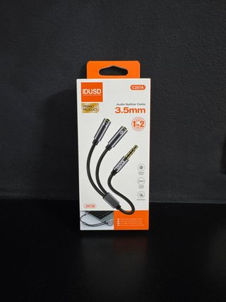 Cable Divisor Audio y Micrófono 3.5mm IDUSD