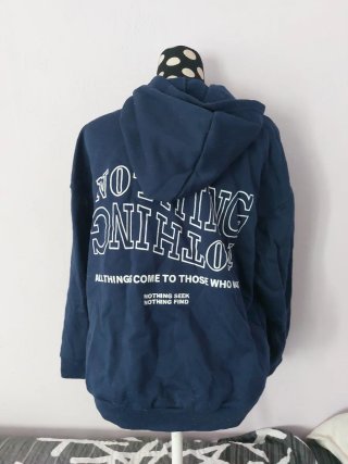 Sudadera Azul Shein con Capucha