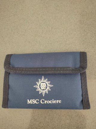 Billetera MSC Crociere Azul