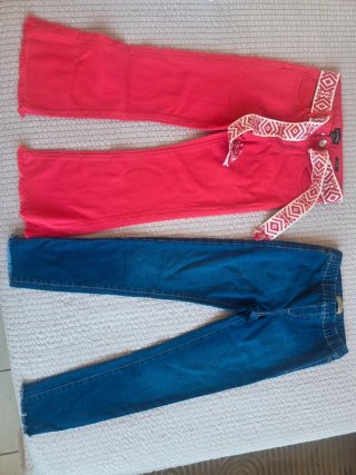 Set 2 Pantaloni Bambina 8-9 Anni