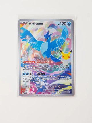 Carta Pokémon Articuno 132/128 30 Aniversario