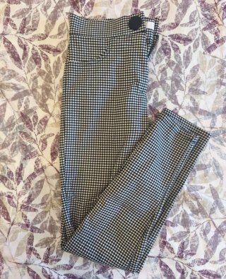 Pantalón de cuadros elástico