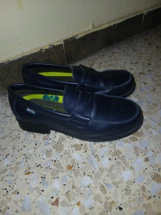 Mocasines infantiles azul marino