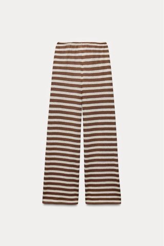 Pantalón de punto a rayas