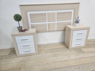 Cabecero Matrimonial y 2 Mesitas de Noche