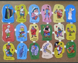 Lamina Cromos troquelados Disney 58. Personajes