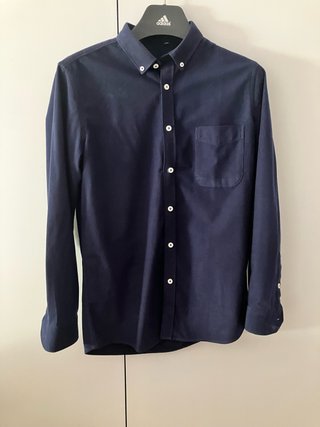 Camisa de pana azul