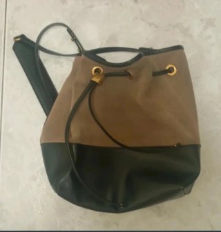 Bolso bombonera Zara bicolor