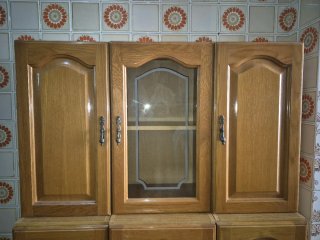Juego de muebles de cocina de madera