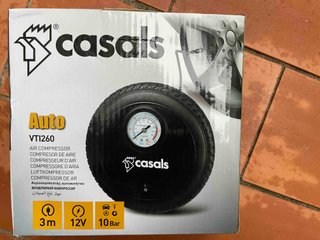Compresor de aire portátil Casals VTI260 12V