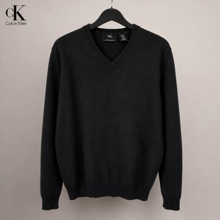Jersey Calvin Klein Negro Lana Merino Talla M