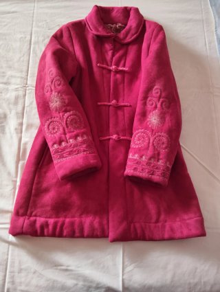 Abrigo de paño para niña