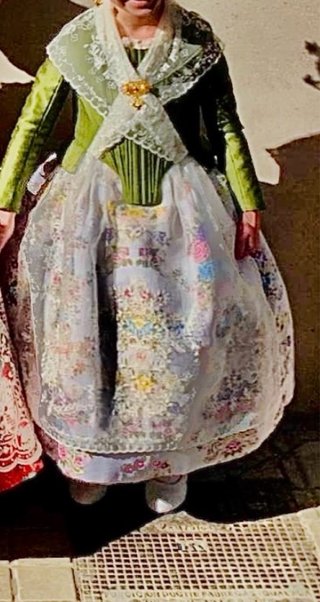 Traje de fallera para niña (2-4 años)