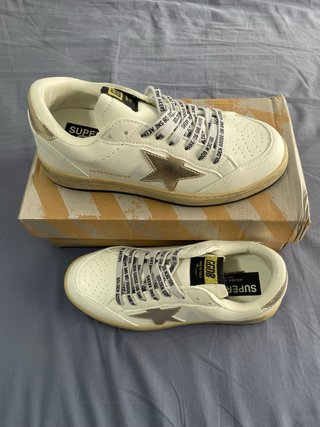 Zapatillas Golden Goose Blancas y Doradas