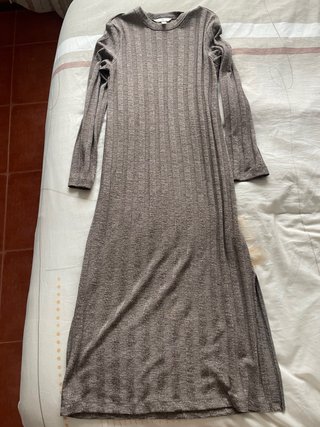 Vestido largo de punto