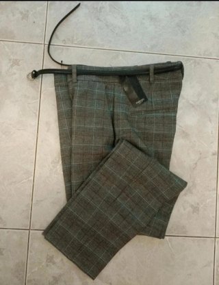 Pantalón de cuadros Mango
