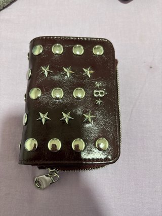 Cartera Bimba y Lola Granate con Tachuelas