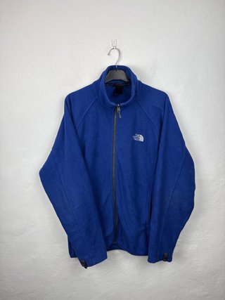 The North Face M Blue Zip-Up Fleece Jacket