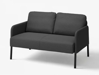 Sillón de dos plazas gris