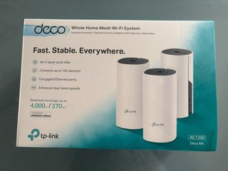 Sistema Wi-Fi Mesh TP-Link Deco M4 (3 unidades)