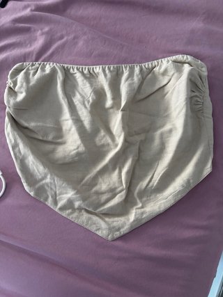 Top stile foulard beige
