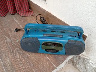Radio Cassette Vintage Casio Azul
